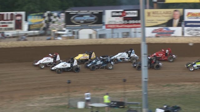 6.23.18 POWRi WAR Sprint Cars at Lake...