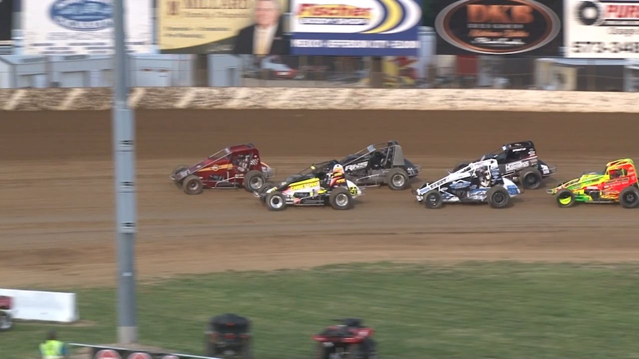 6.8.19 POWRi WAR Sprint Car League at Lake Ozark Speedway Start2Finish TV