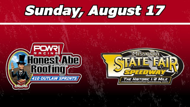 8.17 POWRi 410 at Missouri State Fair...