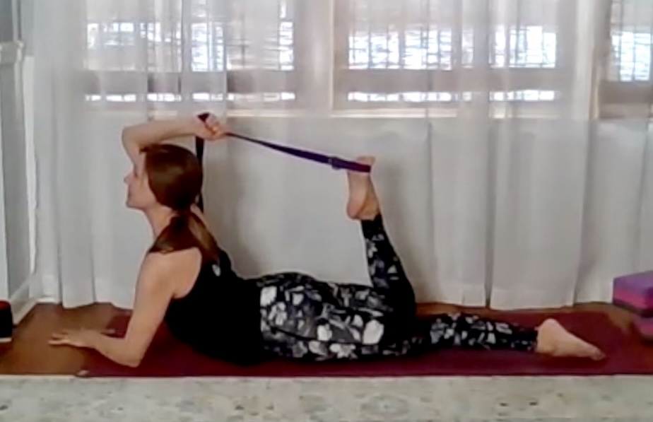 Practicing with a Strap to Open the Body with Kelly