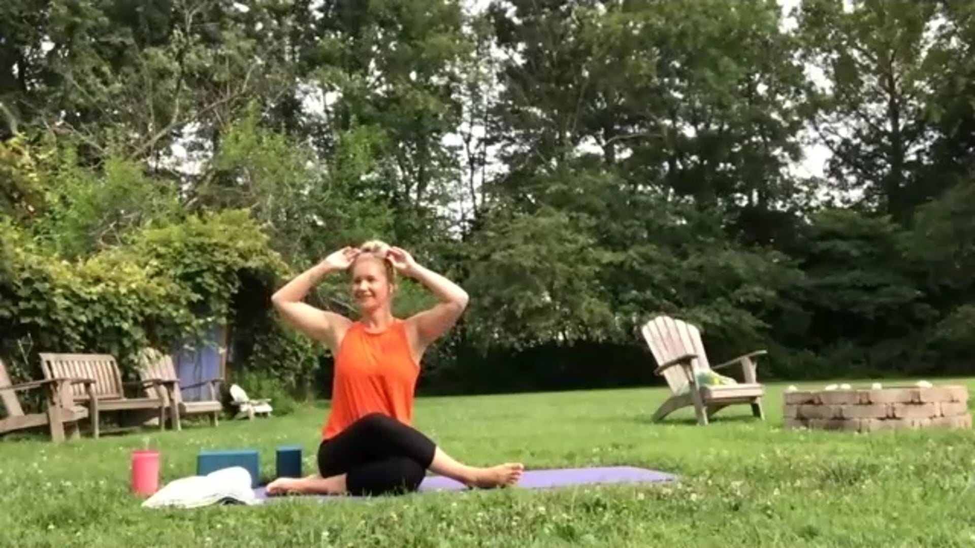 Half Moon in the Heat Vinyasa with Trish