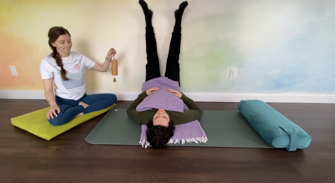 Calm + Comfort Restorative Yoga with Leslie 