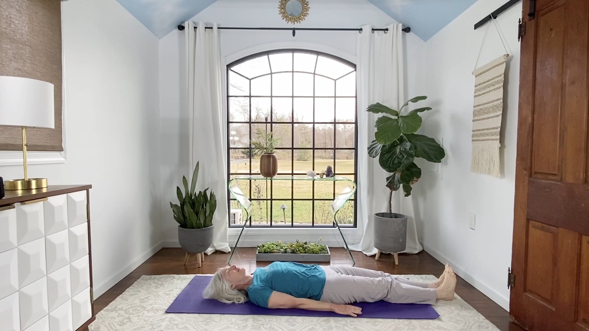 Five Tibetans practice with June Miller