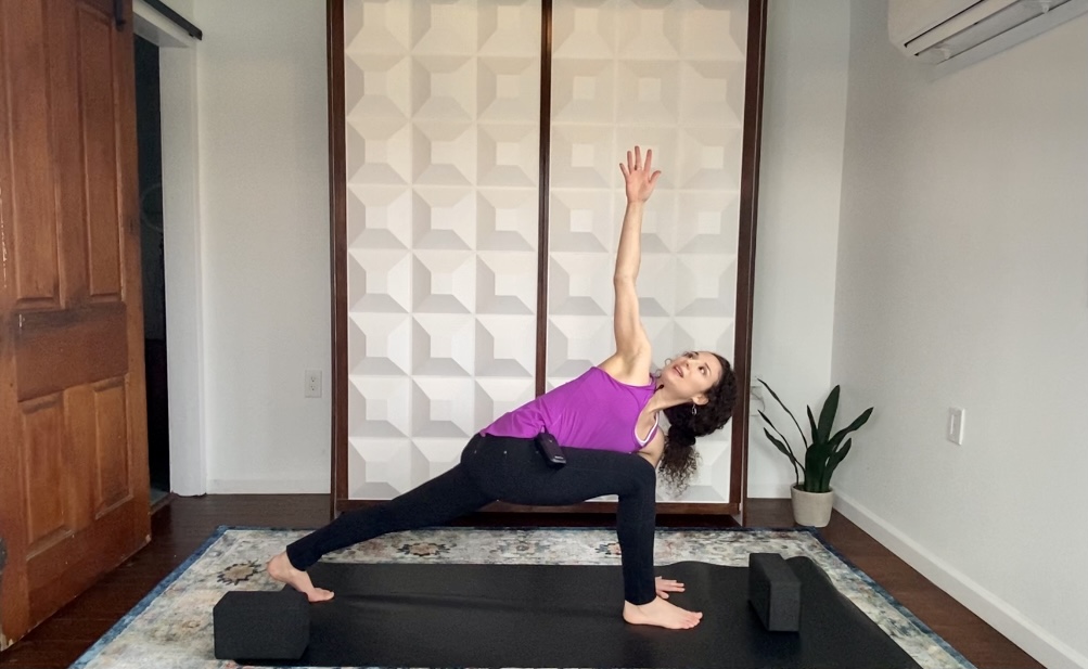 Revolved Side Angle Pose with Amanda