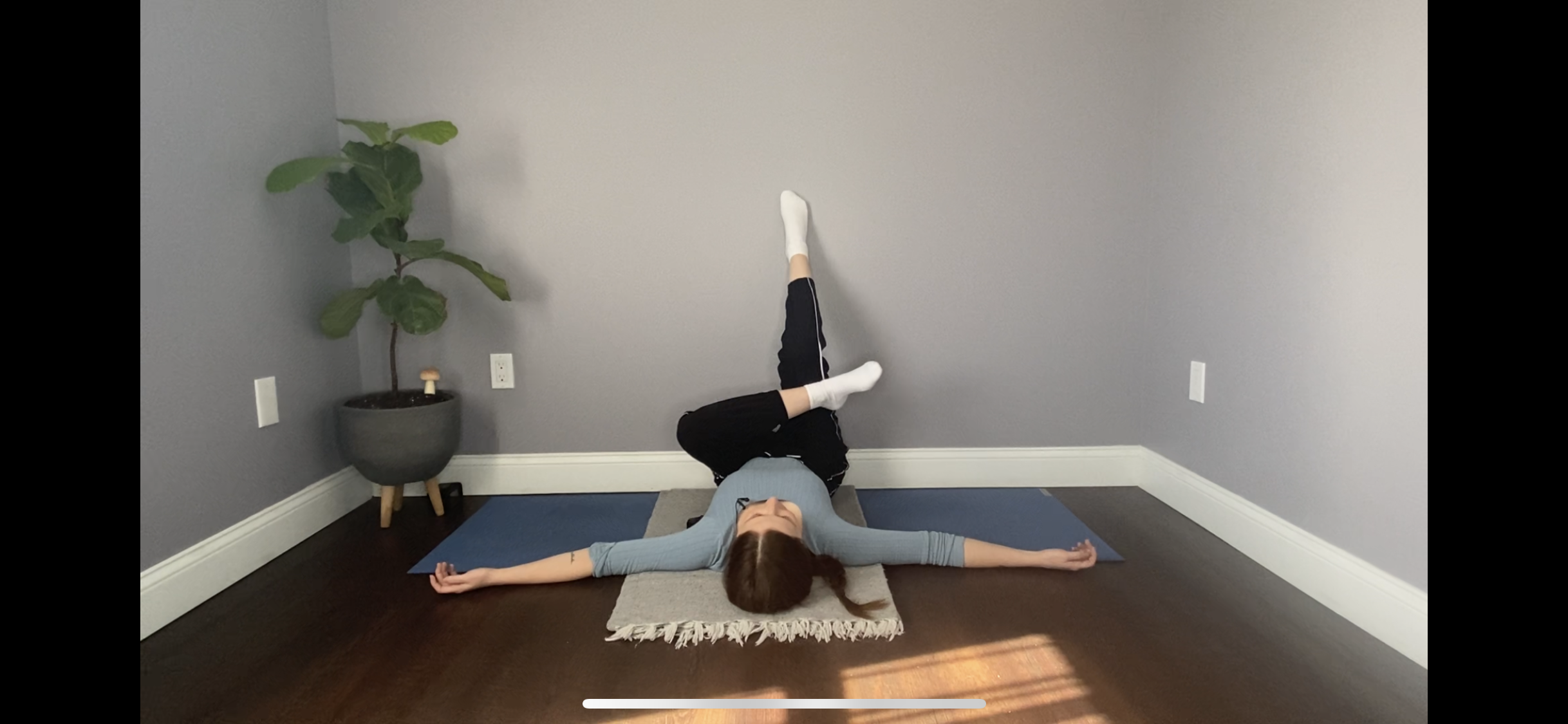 At the Wall: Rejuvenating Stretching with Leslie 