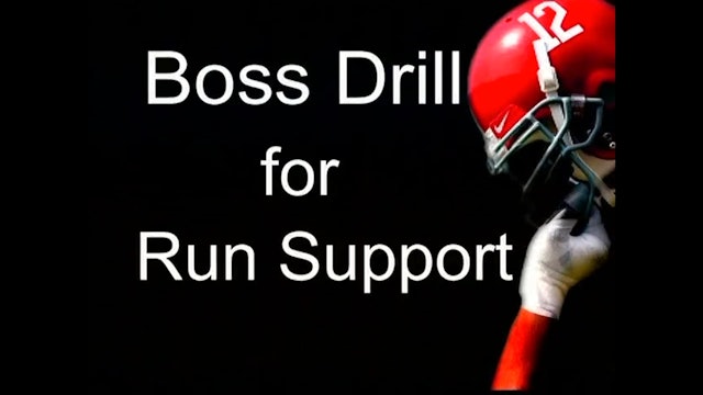 Alabama Boss Drill for Run Support DB Drill Tape