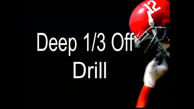 Alabama Deep 3rd Off DB Drill Tape