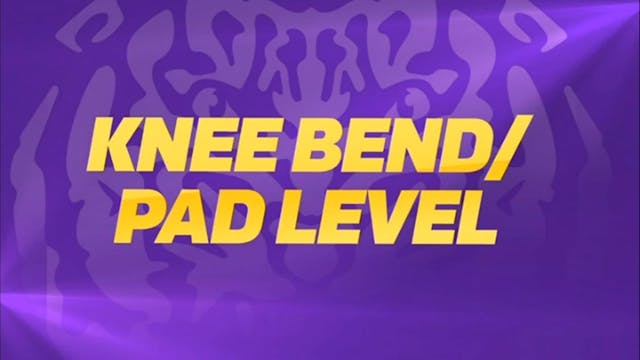 LSU RB Knee Bend/Pad Level