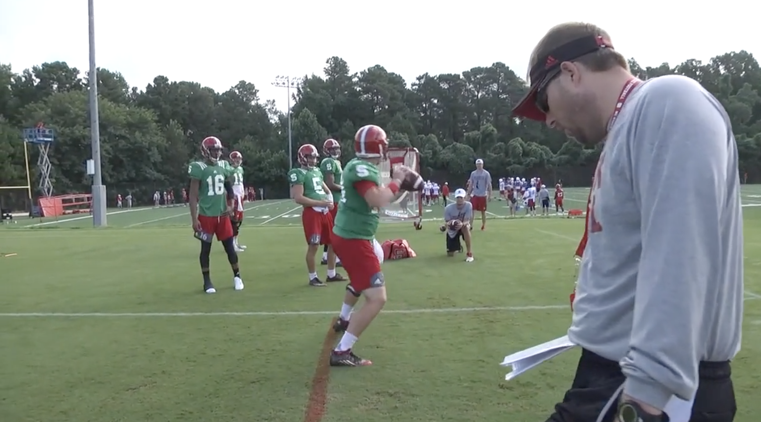 NC State QB Slide Set Throw