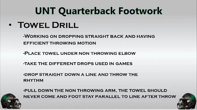 Graham Harrell QB Towel Drill