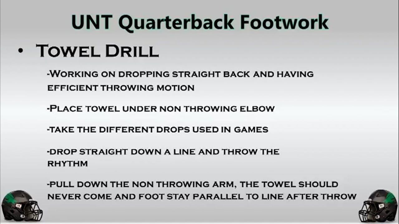 Graham Harrell QB Towel Drill PreSnap Video Library