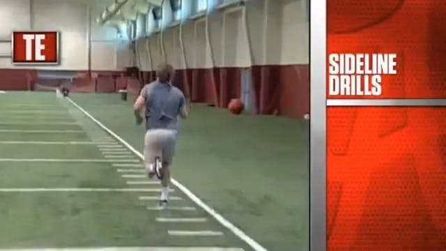 Alabama Tight End - Sideline Drills