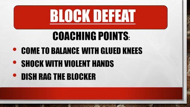 Austin Peay Block Defeat DB Drill