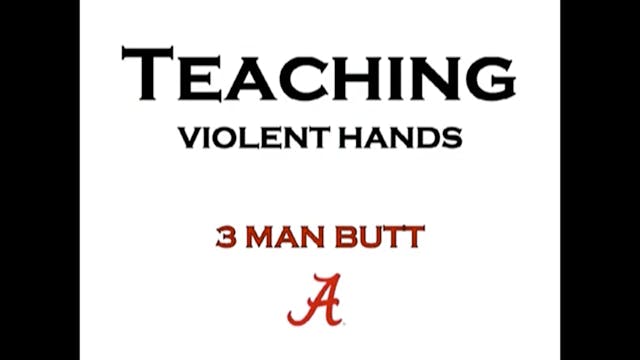 Alabama Outside Linebacker - 3 Man Butt