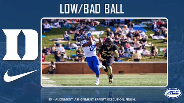 Duke Low Ball RB Drill Tape