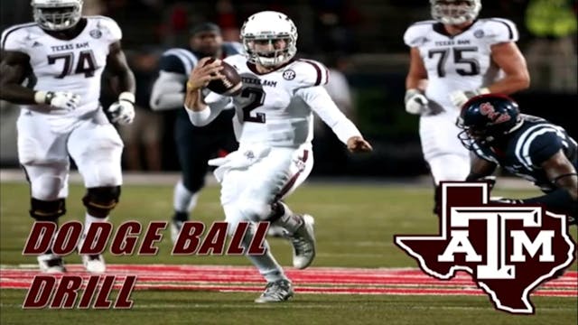 Texas A&M QB Dodge Ball Drill