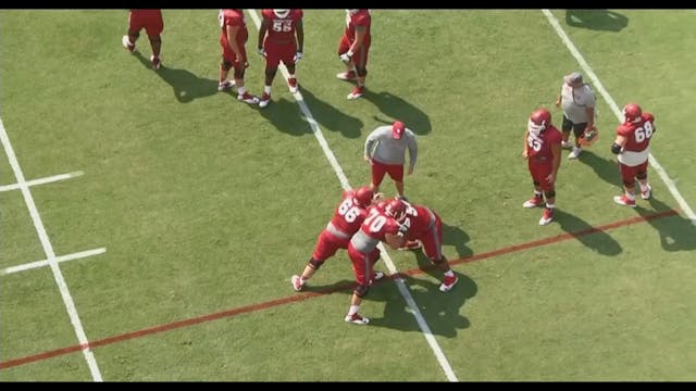 Oklahoma OL Finish Drill Tape