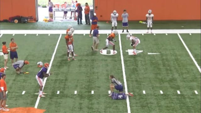 Clemson WR 1 on 1s