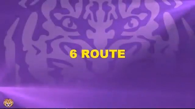 LSU WR 6 Route