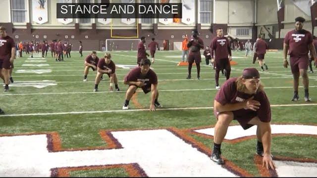 Virginia Tech OL Stance & Dance