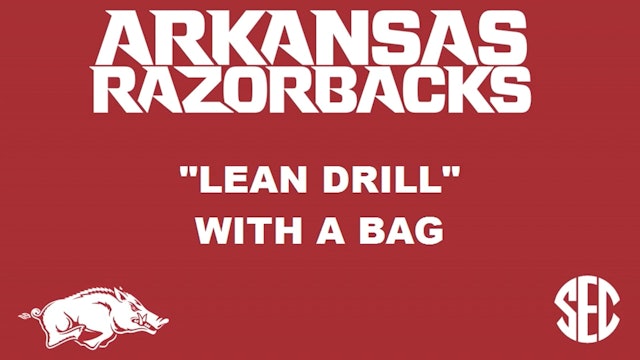 Arkansas WR Lean Drill