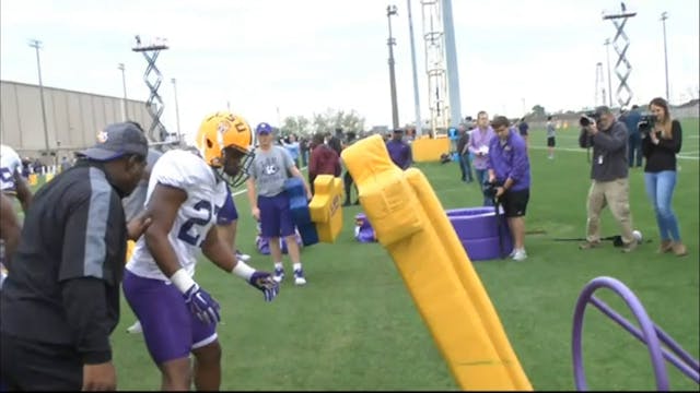 LSU RB Hip Explosion/Shoot Hands