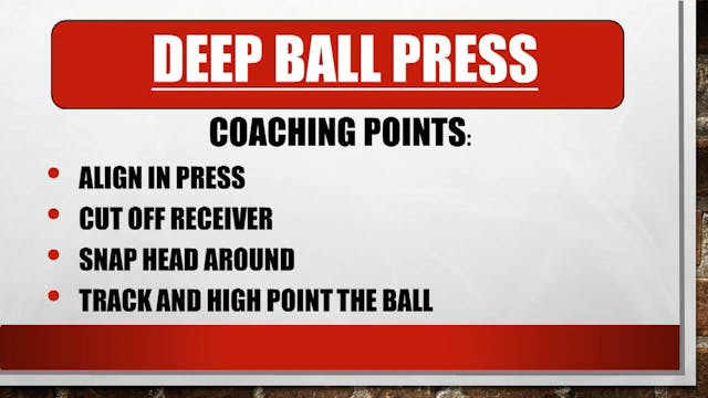 Austin Peay Deep Ball Press DB Drill ...