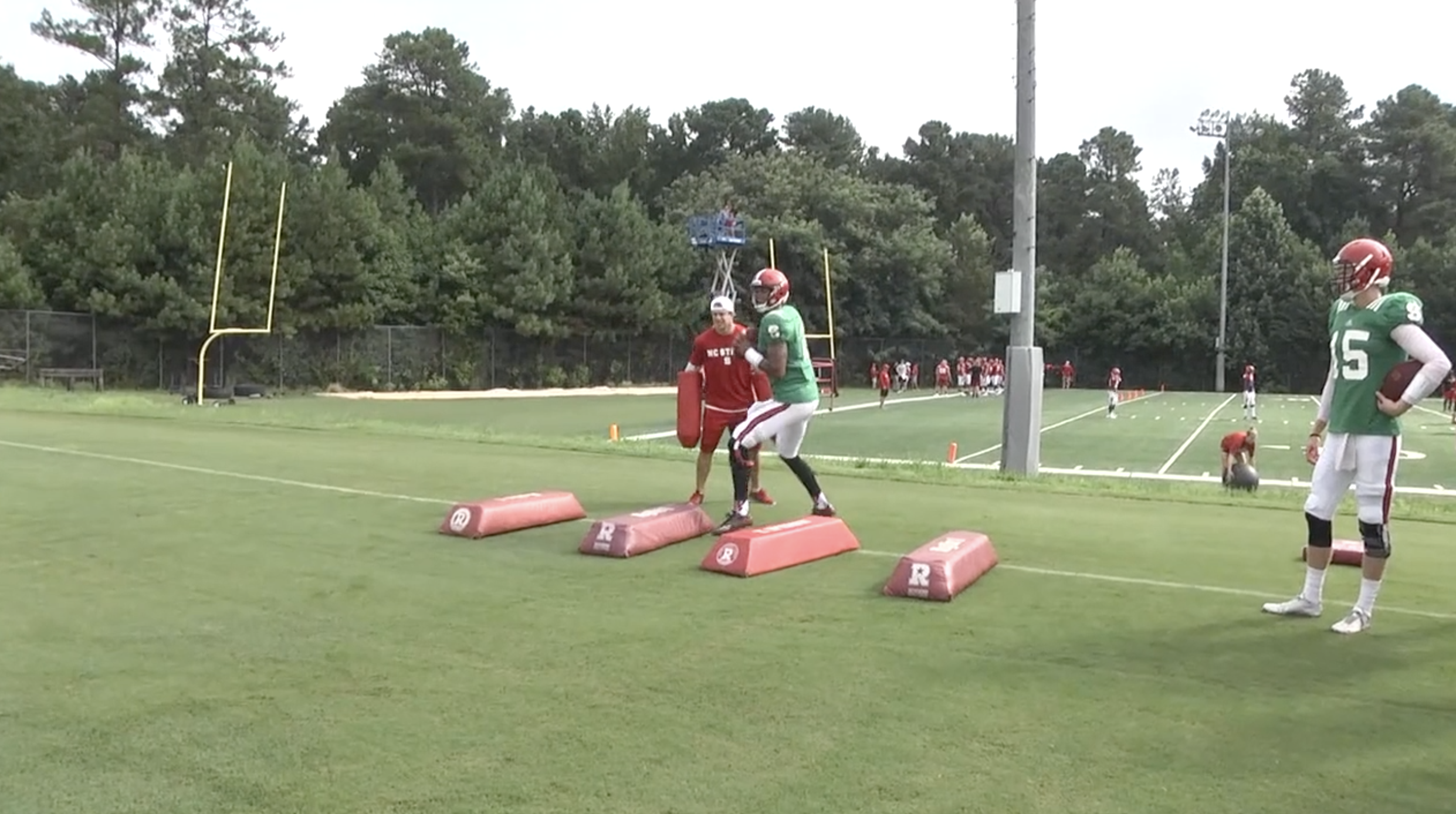NC State QB Directional Bag Drills
