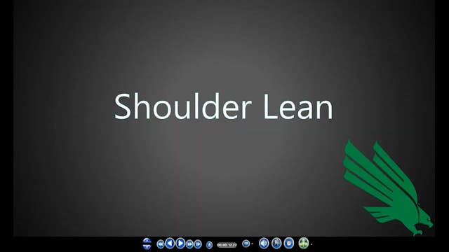 North Texas WR Shoulder Lean