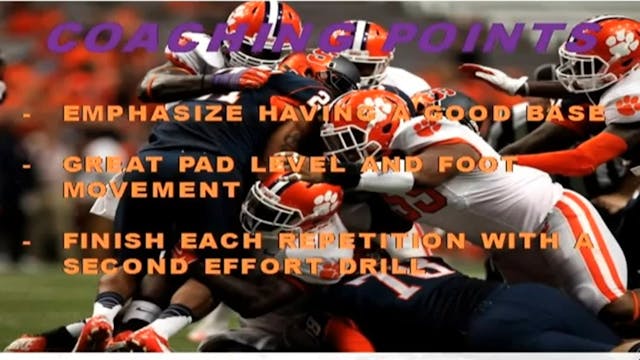 Clemson Linebacker - Bag Drills