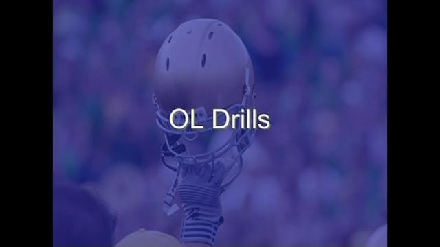 Notre Dame OL Drills
