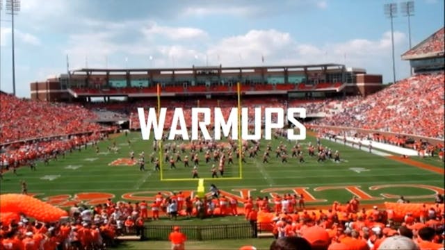 Clemson WR Warmups