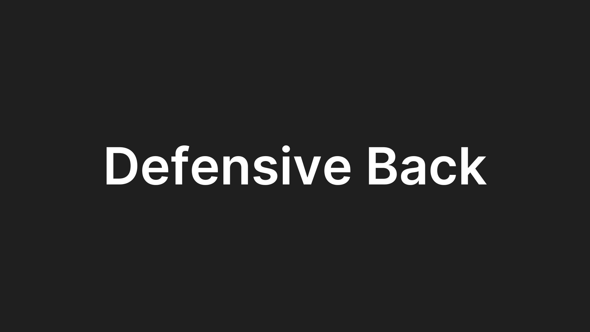 Defensive Back