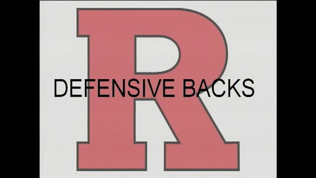 Rutgers DB Drills