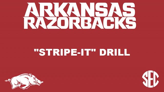Arkansas WR Stripe it Drill
