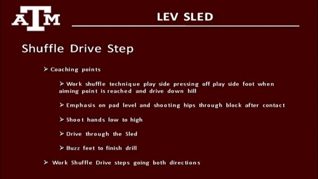 Texas A&M OL Shuffle Drive Step