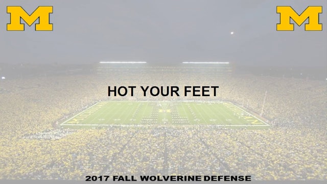 Michigan Linebacker - Hot Your Feet