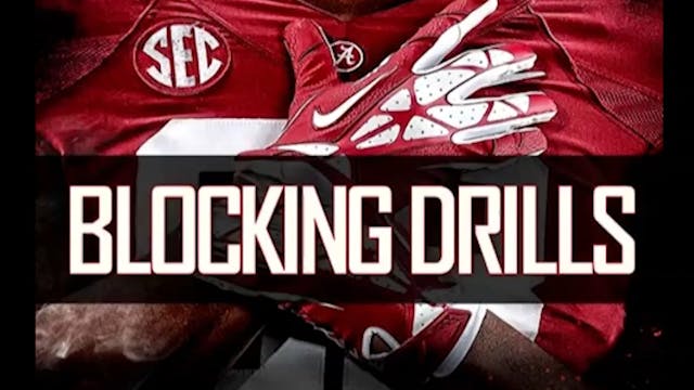 Alabama WR Blocking Drills