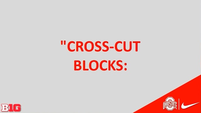 Ohio State Cross Cut Blocks TE Drill Tape