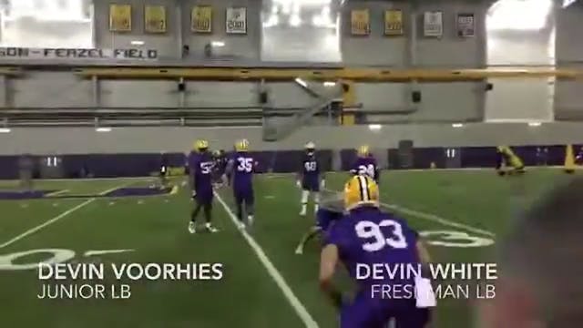 LSU Linebacker Drills