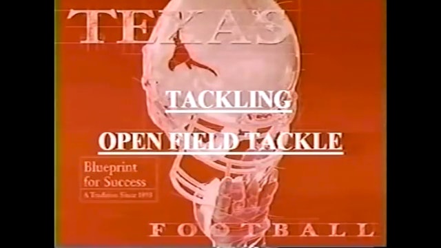 Texas Linebackers - Open Field Tackle