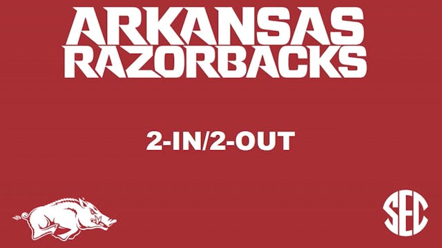 Arkansas WR 2 in / 2 out Drill 