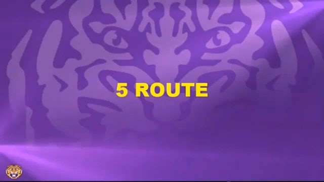LSU WR 5 Route