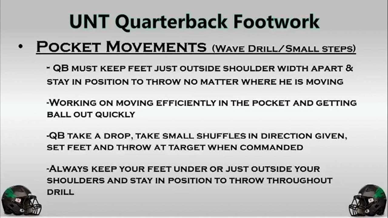 Graham Harrell QB Pocket Movements Footwork All 22