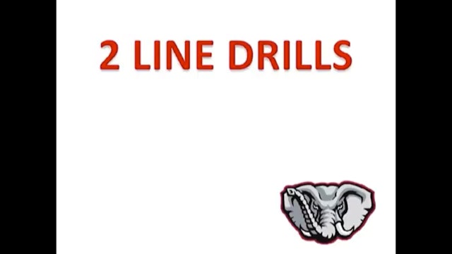Kirby Smart - Linebacker 2 Line Drills