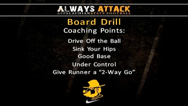 App State Wide Receiver Board Drill