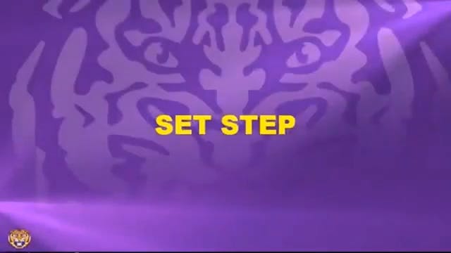 LSU WR Set Step