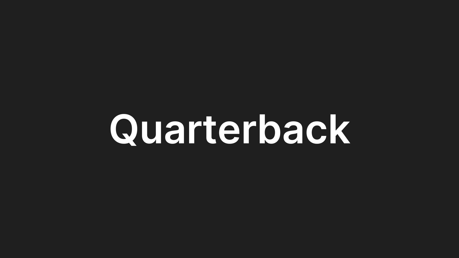 Quarterback