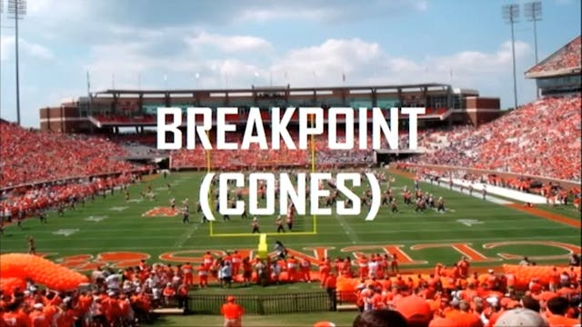 Clemson WR Breakpoint (Cones)