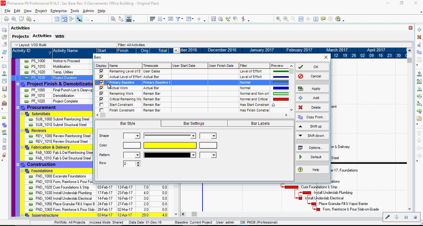Lesson 24: Activity Gantt Chart